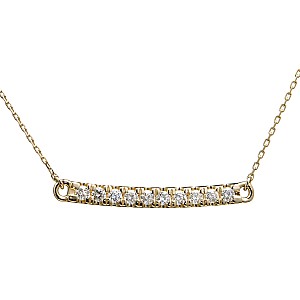 Bar pendant in Gold with colorless Diamonds pan1935