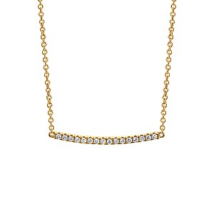 Gold bar pendant with Diamonds pan1975