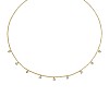 18k Gold Necklace with Diamonds Bezel col1977