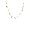 18k Gold Necklace with Diamonds Bezel col1977