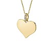 Gold or Platinum Heart Pendant with Diamonds until 1981