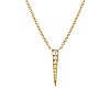 Dagger Pendant in Gold with Natural Diamonds pan1994