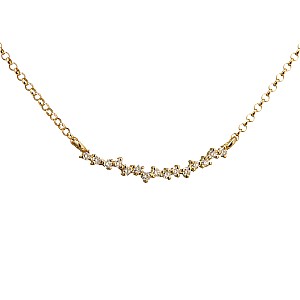 Gold Serpent Pendant with Diamonds pan1996