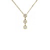 Three Stones pendant in Gold with Diamonds pan1997