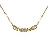 Gold Tennis Bracelet style pendant with Diamonds pan2050