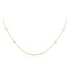 Necklace with Hearts in 18k Gold and Diamond col2053