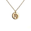 Gold Zodiac Pendant with Diamond pan2071