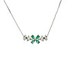 Gold pendant with Emeralds and Diamonds Para pan2752