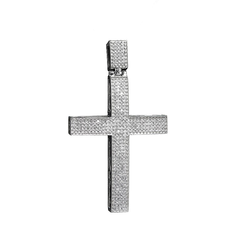 Mens Gold Cross Pendant with Diamonds pan2990Didi