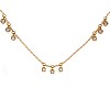 18k Gold Necklace with Round Diamonds col3126