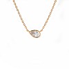 Gold Teardrop Diamond Pendant pan3142Dipa