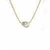 Gold Teardrop Diamond Pendant pan3142Dipa