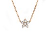 Gold Flower Pendant with Diamonds pan3143