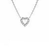 Gold Heart Pendant with Diamonds pan3146