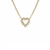 Gold Heart Pendant with Diamonds pan3146