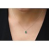 Entourage pendant pan3153Smdi in Gold with Oval Emerald and Diamonds