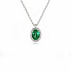 Entourage pendant pan3153Smdi in Gold with Oval Emerald and Diamonds