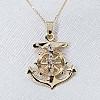 Sailors Cross pendant pan523 in Gold or Platinum