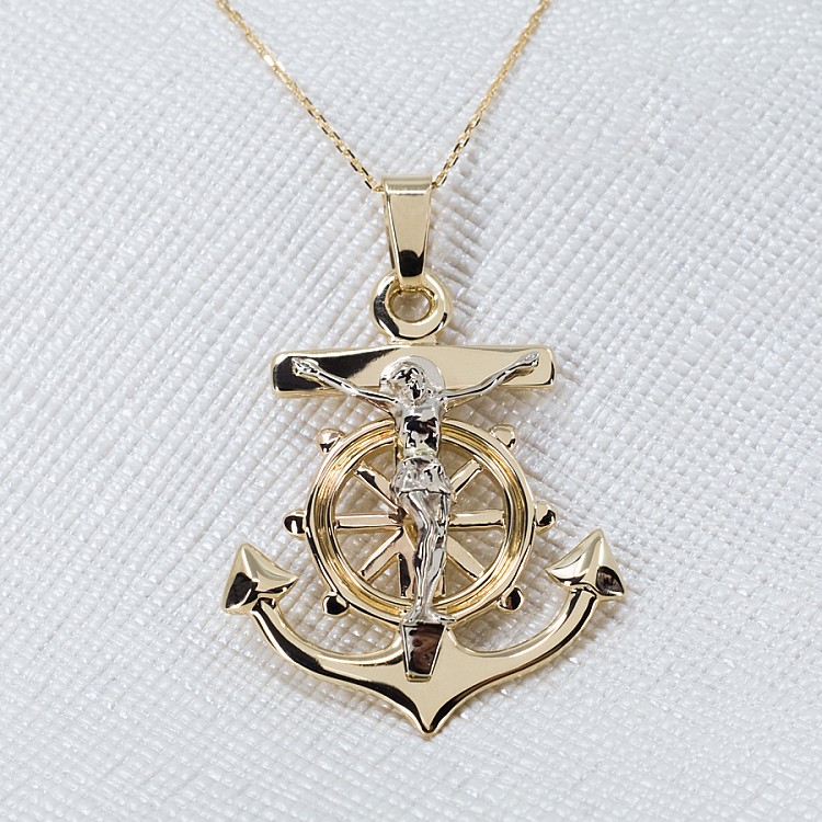 Sailors Cross pendant pan523 in Gold or Platinum