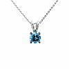 Solitaire Gold Pendant with Swiss Blue Topaz pan525tp