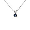 Solitaire Gold Pendant with Round Sapphire pan525sf