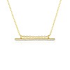 Gold Furniture Bar Pendant with Natural Diamonds pan559