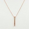 Gold or Platinum Bar Pendant with Diamond pan561