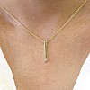 Gold or Platinum Bar Pendant with Diamond pan561