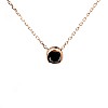 18k Gold Choker with Black Diamond pan563dn