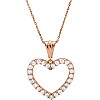 Heart pendant pan67533 in Gold or Platinum with Diamonds