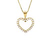 Heart pendant pan67533 in Gold or Platinum with Diamonds