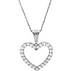 Heart pendant pan67533 in Gold or Platinum with Diamonds