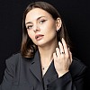 Complete Set Kate Middleton Ring Earrings and Pendant in Gold with Sapphires and Natural Diamonds set055SfDi