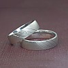 Wedding rings v011 in Gold or Platinum with Diamond