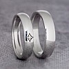 Platinum and Diamond Wedding Rings vp015