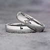 Platinum and Diamond Wedding Rings vp015