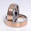 Wedding rings v026 in Two Color Gold