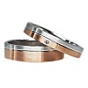 Wedding rings v0521 in two colors of Gold with Diamond