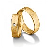 Wedding rings v055 in Gold or Platinum with Diamond