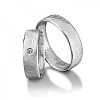 Wedding rings v055 in Gold or Platinum with Diamond