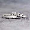 Platinum and Diamond Wedding Rings vp0661