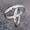 Platinum and Diamond Wedding Rings vp0661