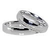 Wedding rings v080 in Gold or Platinum with Diamonds