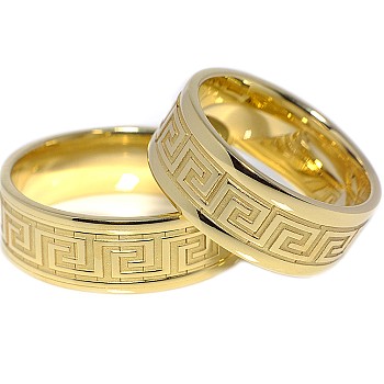 Gold v081 wedding rings