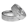 Gold or Platinum Wedding Rings with Diamonds v088