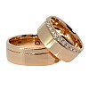 Wedding rings v097 in Gold or Platinum with Diamonds