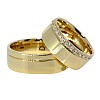 Wedding rings v097 in Gold or Platinum with Diamonds