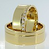 Wedding rings v097 in Gold or Platinum with Diamonds