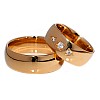 Wedding rings v098 in Gold or Platinum with Diamonds