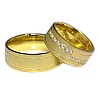 Wedding rings v103 in Gold or Platinum with Diamonds